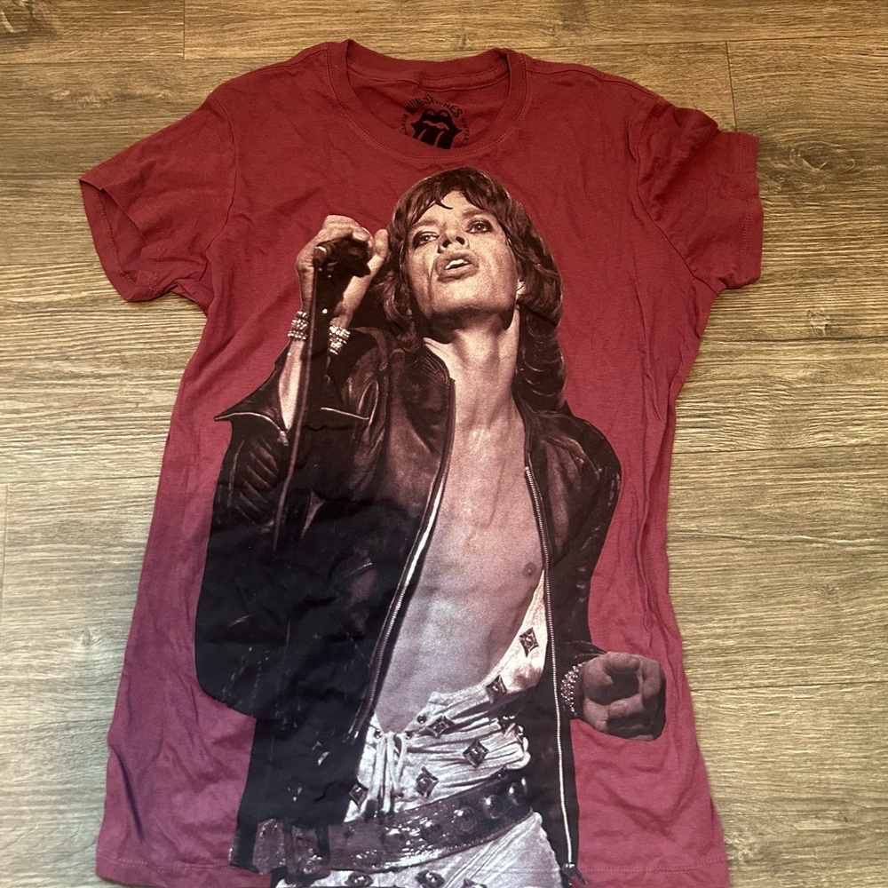 Mick Jagger Rolling Stones T-Shirt with Iconic Print